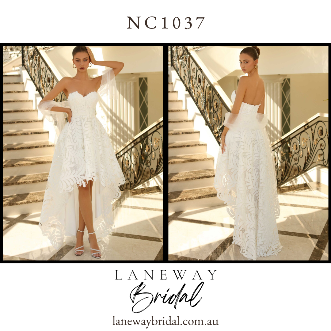 NC1037 High Low Wedding Dress - SAMPLE