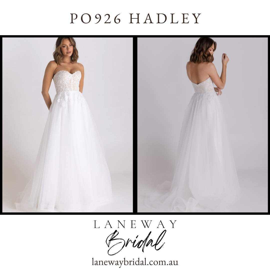 PO926 Hadley Wedding Dress Vintage White Nude Colour by Tania Olsen Designs