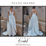 TC2331 Selene Wedding Dress with Detachable Overskirt by Tania Olsen Designs